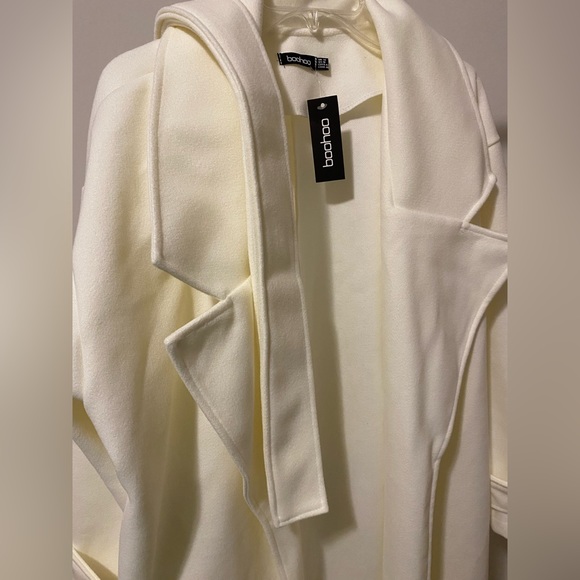 NWT Wool Look Longline Trench Coat - Picture 14 of 16